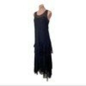 Ralph Lauren Lace Dress With Slip, Size 6, Black